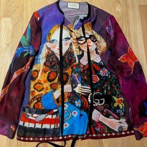 Authentic Gucci Silk Unskilled Worker Blouse